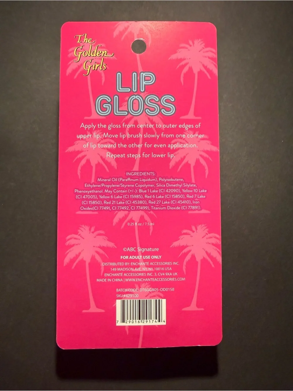 The Golden Girls Shimmer Lip Gloss - Pink & Coral Assortment